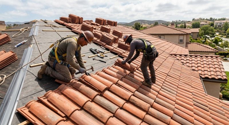 Barrel Tile Roof Installation in Fredericksburg, VA