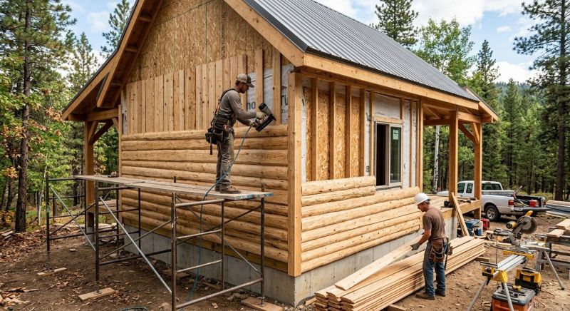 Log Siding Replacement in Boston, MA