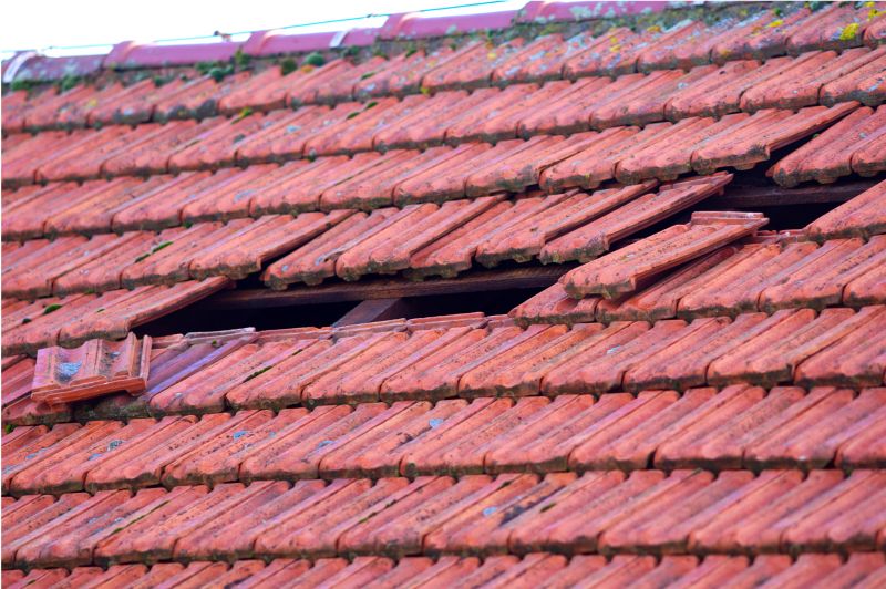 Damaged Clay Tiles