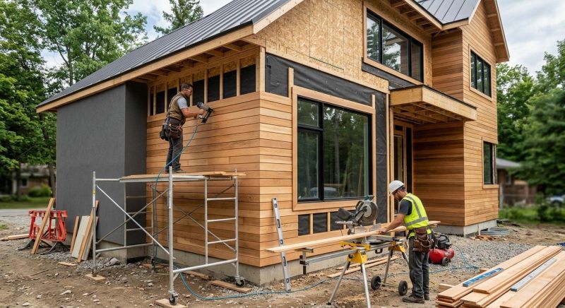 Faux Wood Siding Installation in Boston, MA