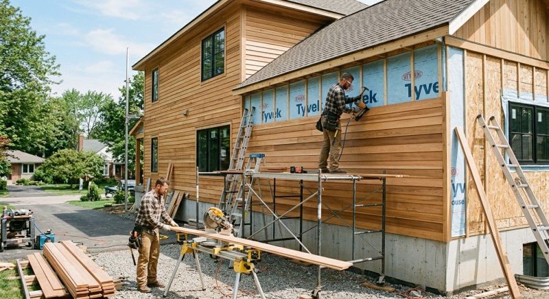 Faux Wood Siding Installation in Fairfield County, CT