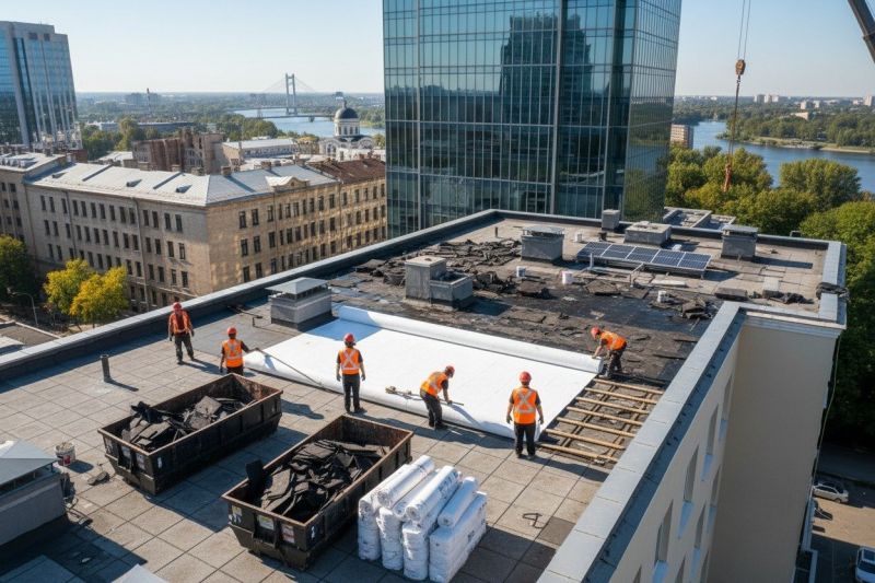 Flat Roof Replacement in Alexandria, VA