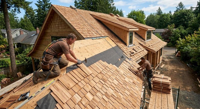 Natural Wood Roof Installation in Alexandria, VA