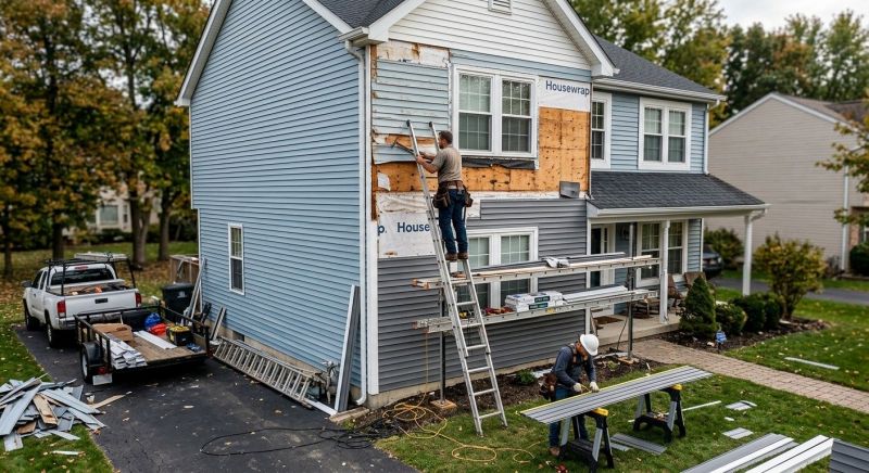 Vertical Siding Replacement in Stamford, CT